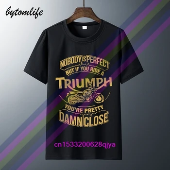 

Triumph Tshirt Summer Print Black T Shirt Clothes Popular Shirt Cotton Tees Amazing Short Sleeve Unique Men Tops