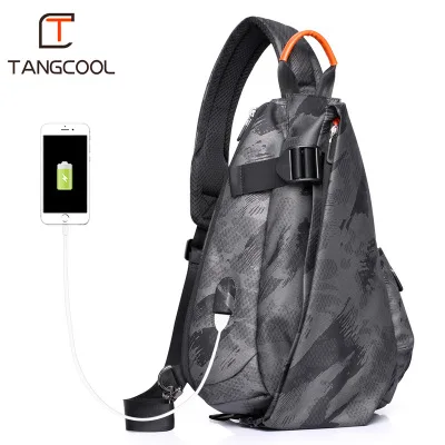 Tangcool, фирменный дизайн, модные мужские сумки-мессенджеры для отдыха, женские сумки через плечо, спортивные сумки на плечо - Цвет: big camouflage
