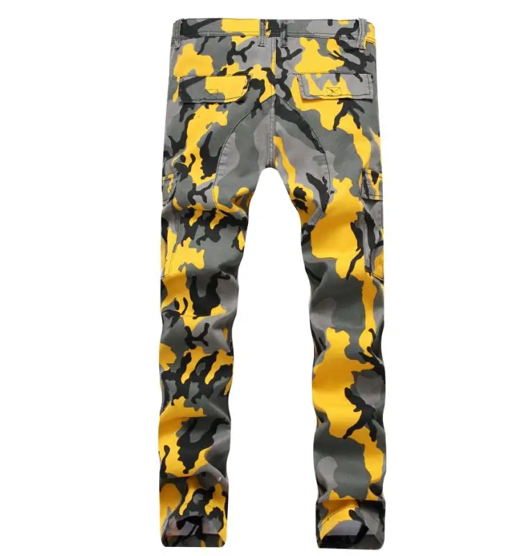 Urban Outfitters yellow camo cargo trouserspants  Depop