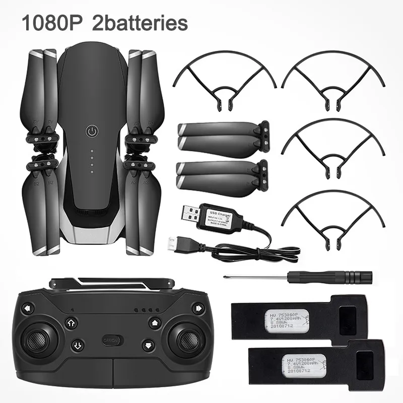 1080P 2Battery Eachine E511S gps динамический следить за Wi-Fi FPV с 1080P камера 16 минут время полета Радиоуправляемый Дрон Квадрокоптер - Цвет: 1080P 2Battery