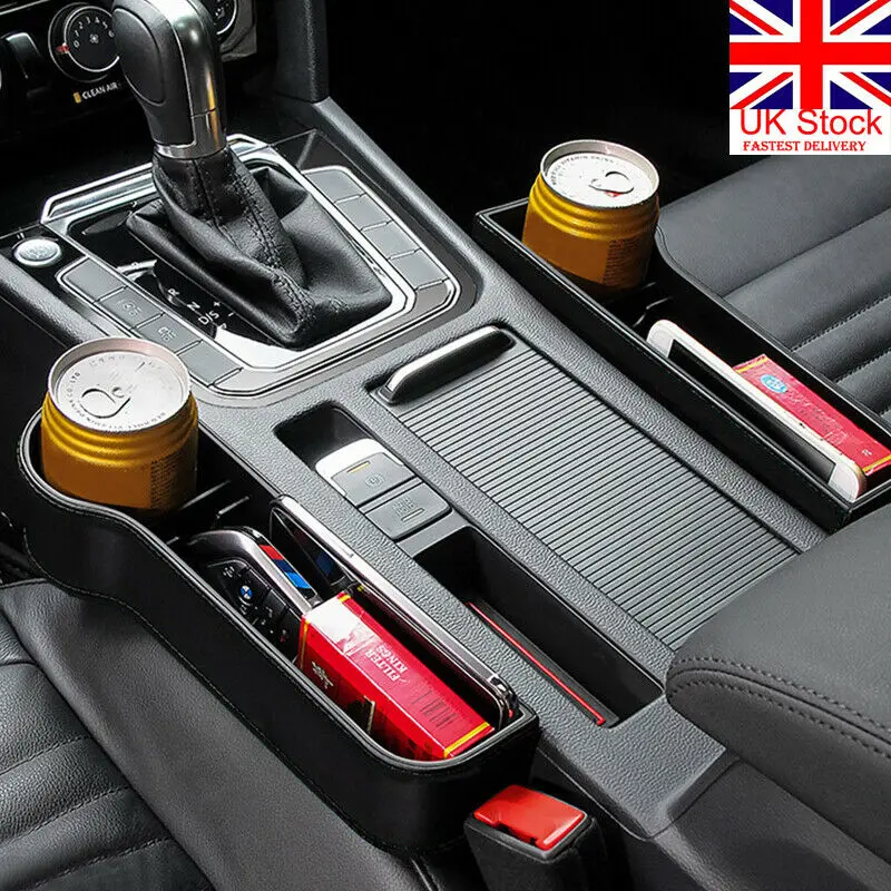 

UK Car Seat Gap Storage Box Cup Holder Mobile Phone Holder Multi functional Auto Storage Box