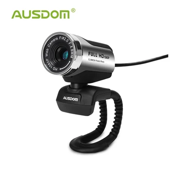 Ausdom AW615 1080P Веб-камера Встроенный микрофон с USB 2,0 для ноутбука прямая трансляция видео конференции работа Компьютерная камера