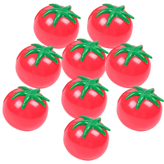 Kids Toys Squeeze Tomato Squishy Balls Stress Relief Fidget Toy 6