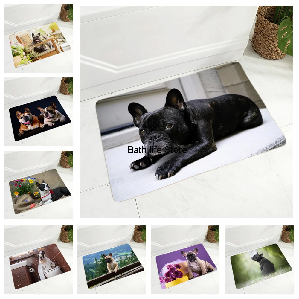 French Bulldog Outdoor Doormat Flannel Pet Dog Doormat Decor Dog Doormat Decor Aliexpress