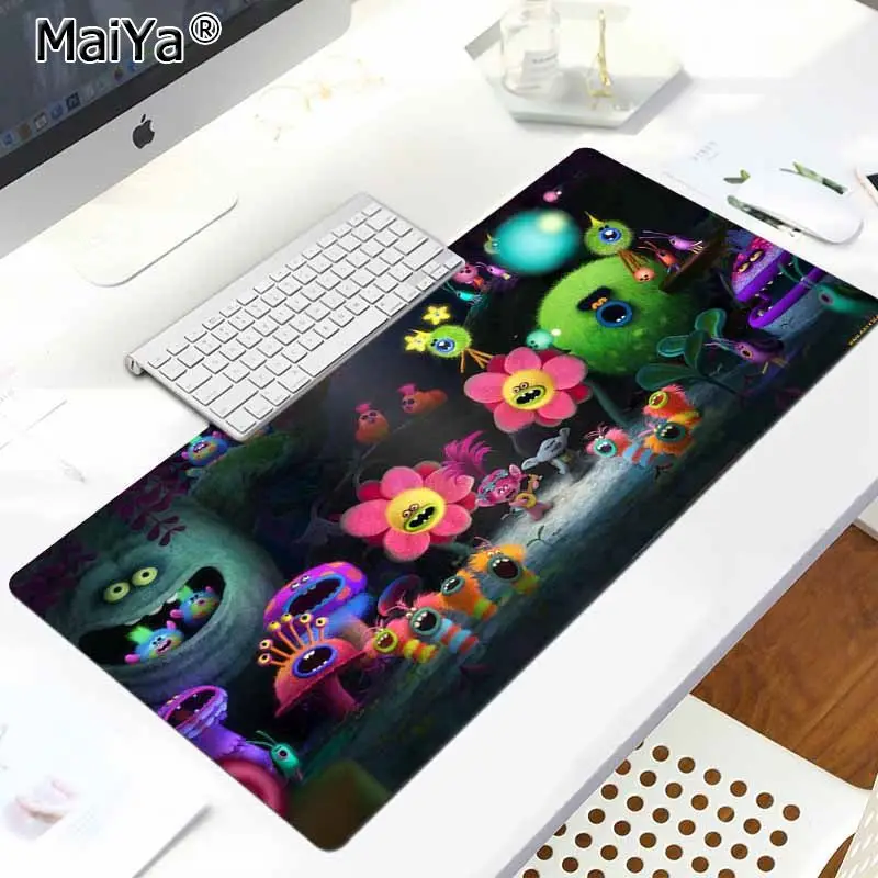 MaiYa с маковым принтом и рисунками троллей костюм геймера Скорость мыши Розничная небольшие резиновые Мышь Коврик Комфорт Мышь коврик игровой Lockedge Мышь pad