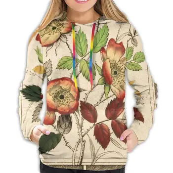 

Customized floral Print Hoodies Women Sweatshirt Harajuku Autumn Hoodie Pullovers Sudadera Mujer with European Pattern