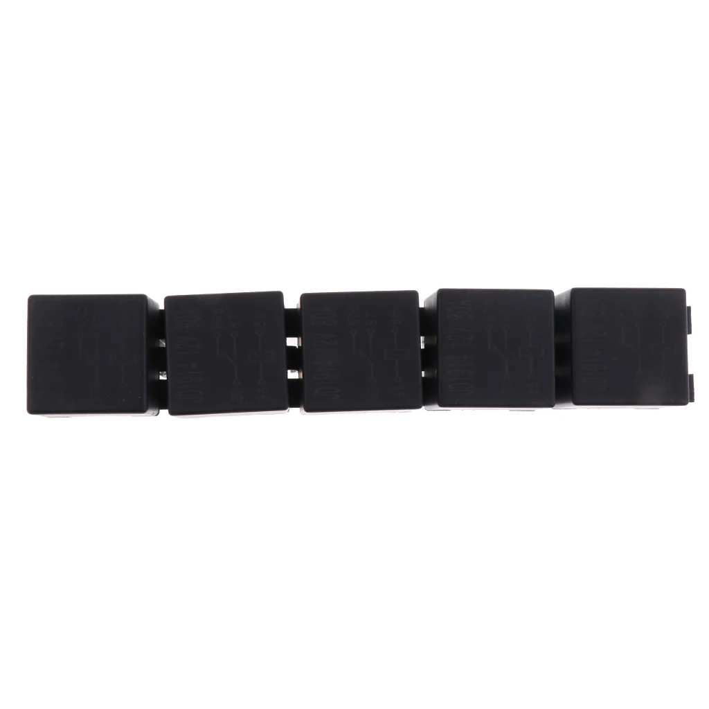 5pcs 80A 5 Pin General Purpose Relay Socket Holder Car Light Alarm Control