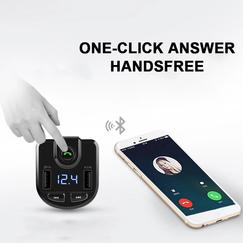 BT36 Bluetooth MP3-плеер U диск 3.1A быстрое двойное USB зарядное устройство адаптер питания