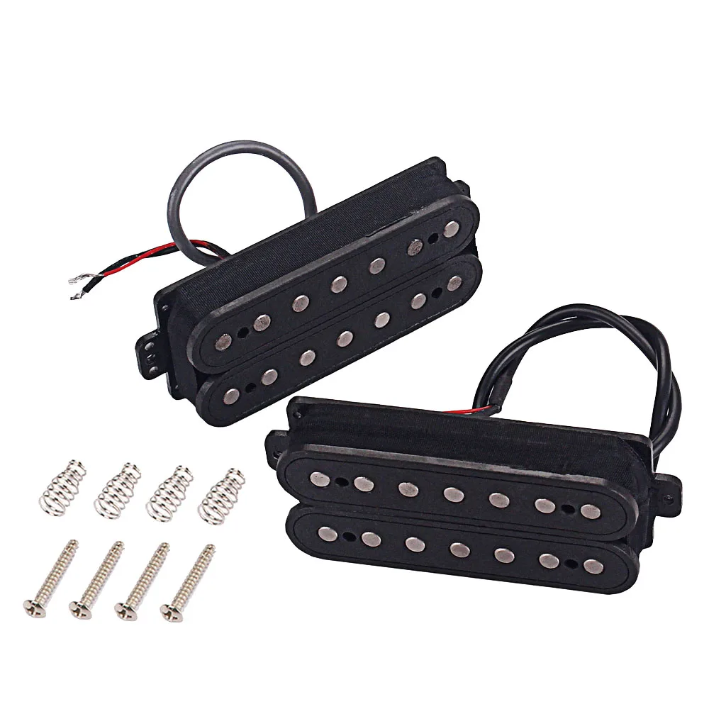 Black Electric Guitar  Pickup Neck&Bridge for 7 String Guitar Parts