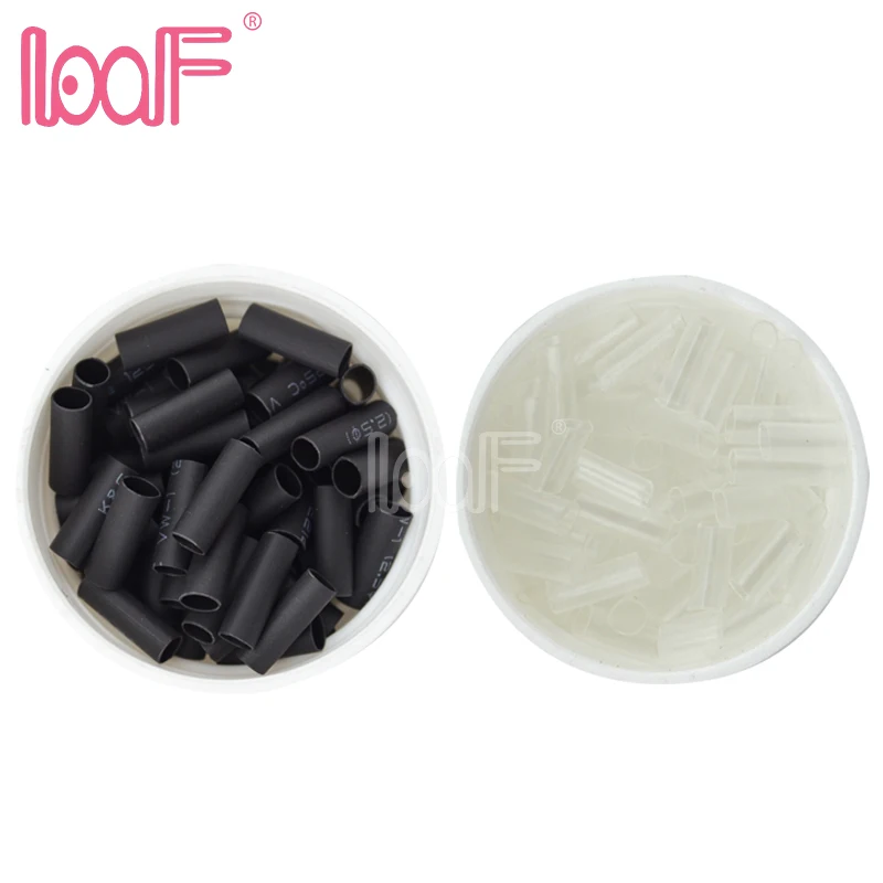 Loof 50000pcs 3.5*3.1*10 Mm Hair Extensions Heat Shrinkable Micro