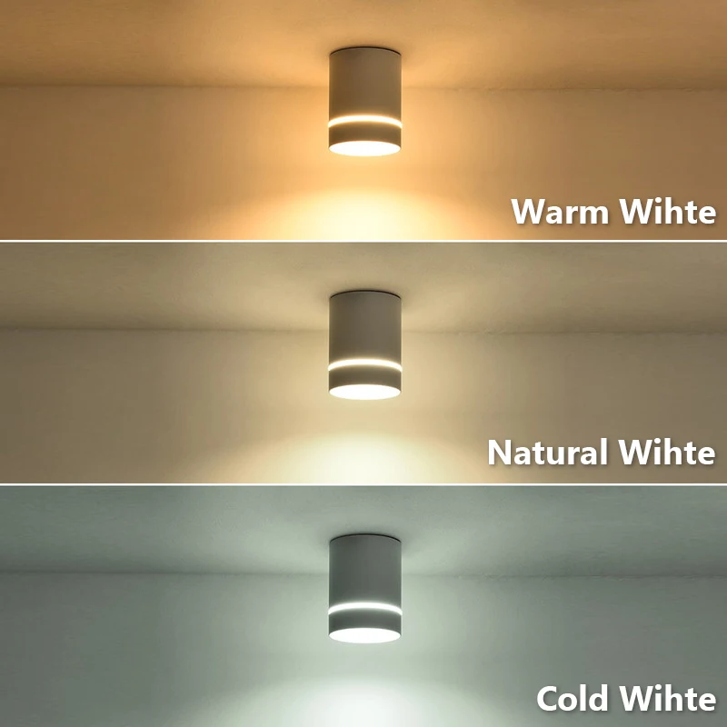 Surface Mounted Ceiling Downlight Lamp Spotlight 5/10/15w Cob Led Spot Lights Ceiling Fixtures Lighting For Bedroom Kitchen Home led downlight,recessed ceiling spotlight,ceiling lamps