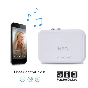 

NFC Bluetooth Receiver Adapter Wireless HD Audio Music Adapter with 3.5mm AUX / RCA / USB Ports NEW