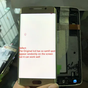 

5.1"Original Amoled+a small spot LCD For Samsung Galaxy S6 Edge G925 G925F SM-G925F LCD Display+Touch Screen Digitizer Assembly