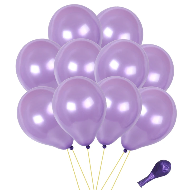 10 шт. розовые латексные гелиевые шары 10 дюймов воздушные шары с дизайном «сердце» надувные свадебные украшения Воздушные шары товары для дня рождения - Цвет: 10pcs purple