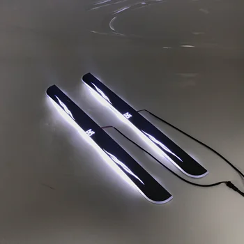 

LYQ led moving door scuff for Toyota bb dynamic door sill plate welcome lamp lining overlay Flow/fixed light