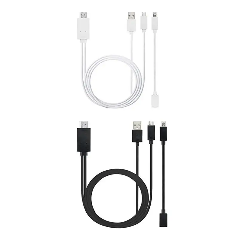 

Micro USB to 1080P TV Monitor Mirroring Converter Cable Adapter Cord E65A