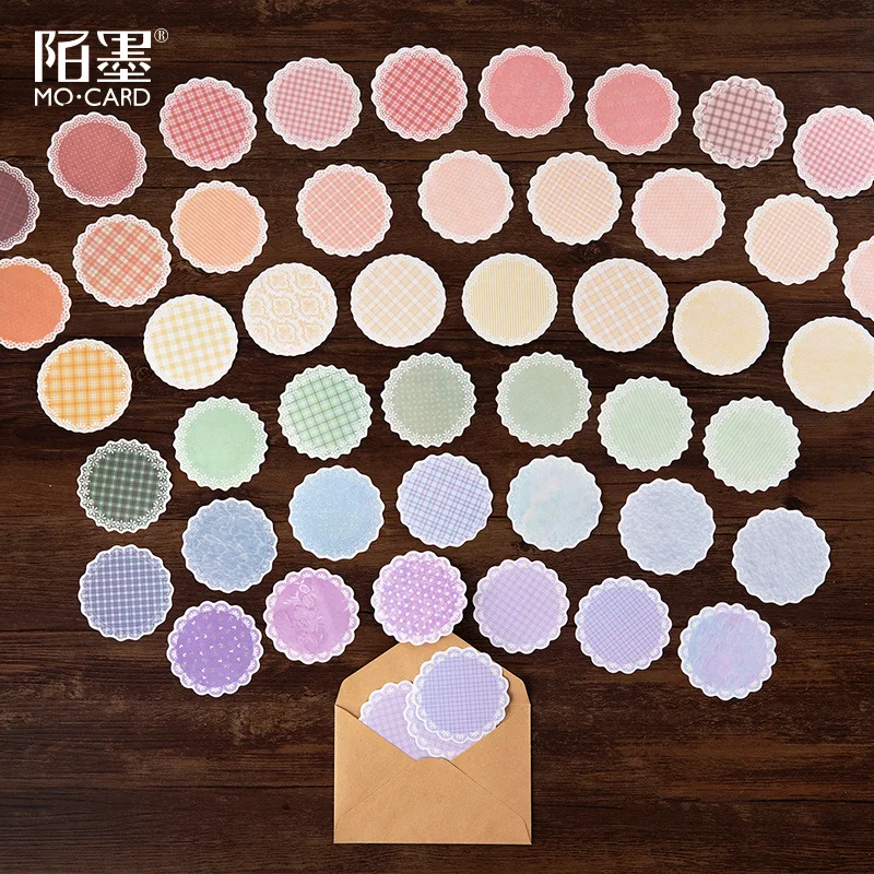 30 шт./упак. прекрасный на шнуровке с круглым носком лента Washi Стикеры уплотнение пакет лента Цветной лента Washi наклейки для скрапбукинга сделай сам