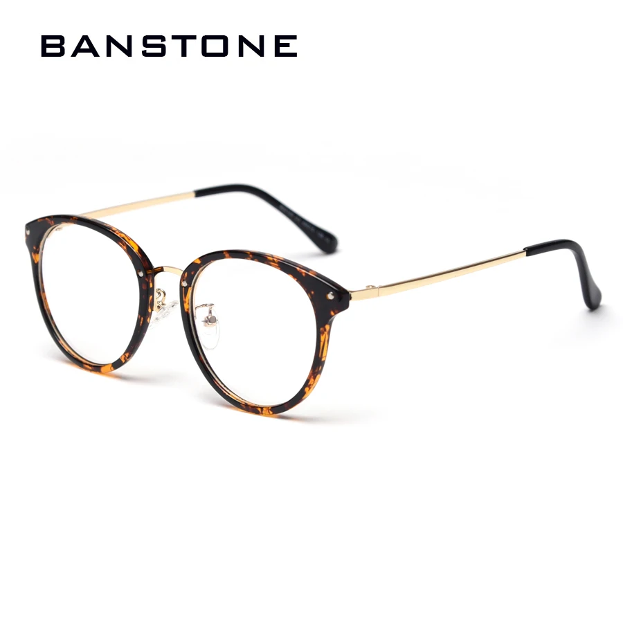 BANSTONE Ultra-light ULTEM(PEI) Optical Glasses Frame For Unisex TR90 Transparent Frame Vintage Eye Glasses Frames For Women Men