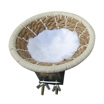 

Garden Parrot Cage Resting Easy Install Home Warm Rope Weave Cockatiel Bird Breeding Nest For Parakeet Yard Outdoor Pet Bed