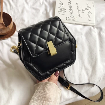 

crossbody bags for women Fashion PU leather diamond lattice hexagon women's messenger bag luxury bag handbag women