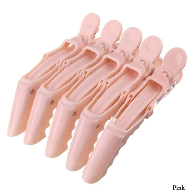 5 Pcs Professional Hairdressing Clip Girls Hair Styling Tool Crocodile Plastic Hair Clips Hair Pin Bow Hair Clips