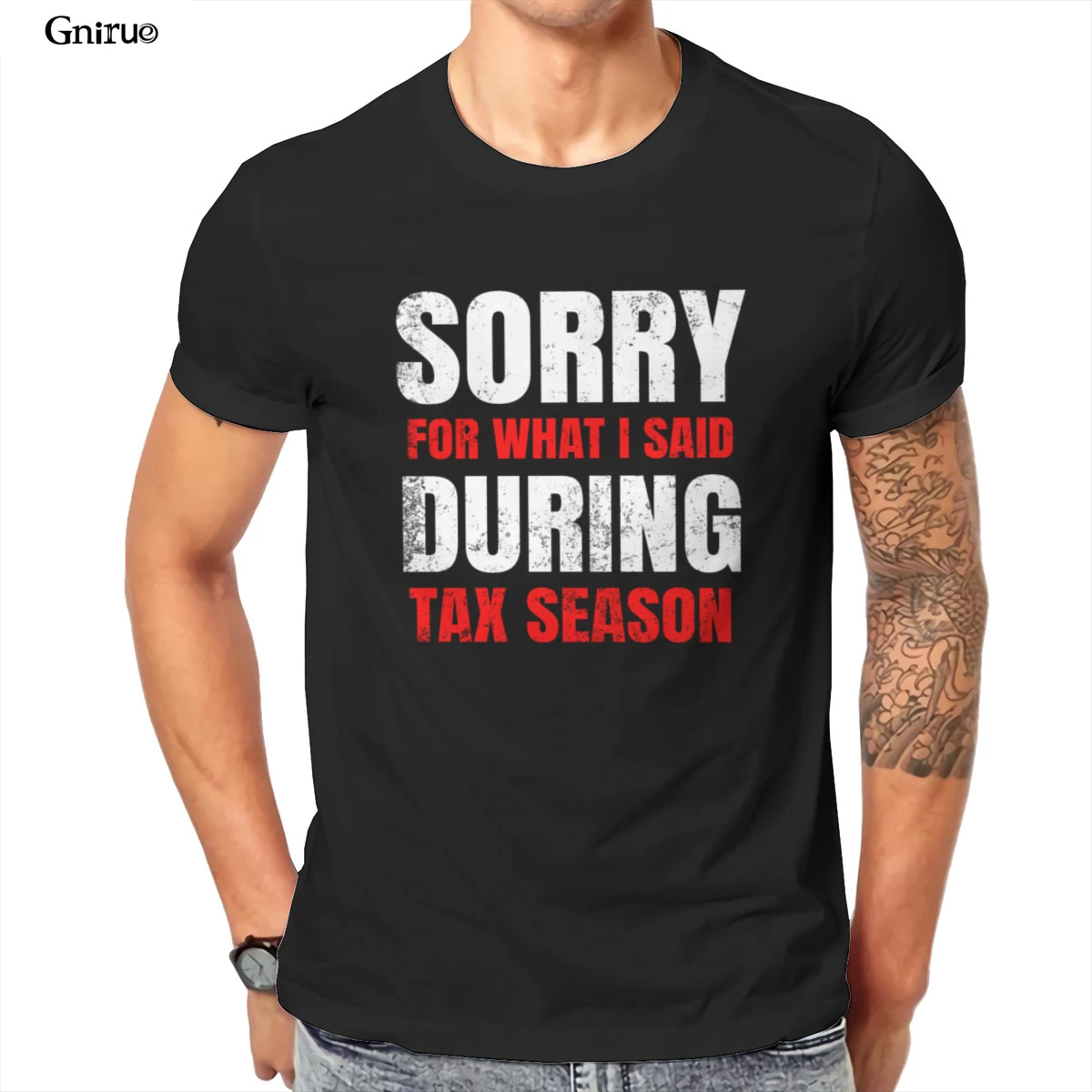 orange t shirt Wholesale Sorry for What I Said During Tax Season CPA Accoun Mens T-Shirt Red Vintage 90s  Male Clothing 98193 branded t shirts for men