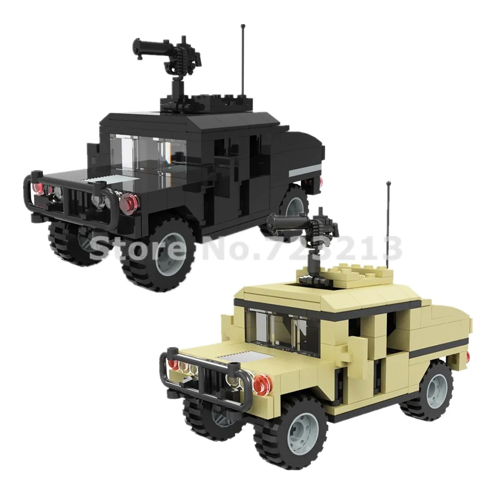 Военная Униформа 15 4 см автомобиль Hummer Jeep аксессуары 204 шт. колесный SWAT здание Мпц