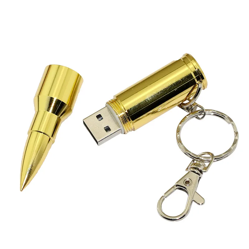  Metal Bullet Pen Drive USB Flash Drive 32GB 64GB 128GB 256 32 16 4 GB U Disk flash pen-drive USB2.0