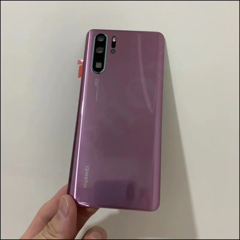 Новое оригинальное закаленное стекло для huawei P30 Pro задняя крышка Запасные части задняя крышка батарейного отсека Корпус двери+ рамка камеры