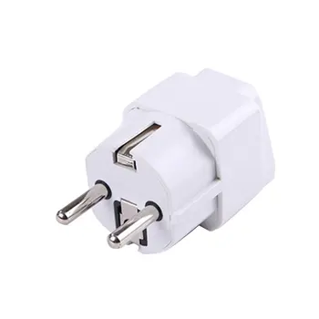 

Universal UK US AU to EU AC Power Socket Plug Travel Charger Adapter Pure Copper Converter European Standard Adapter Plug