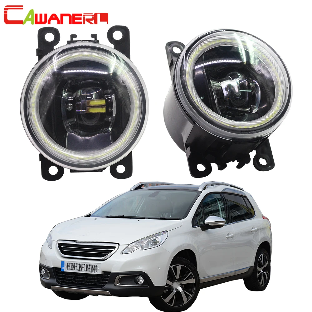 Cawanerl для Peugeot 2008 2013-2018 автомобиля 4000LM H11 светодиодный противотуманный фонарь