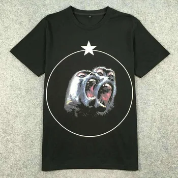 

2019 New Short Sleeve Tee Shirt Animal Printed T Shirts Men Brand O-neck Loose Summer T-shirt for Mens Casual Tshirt Homme B109