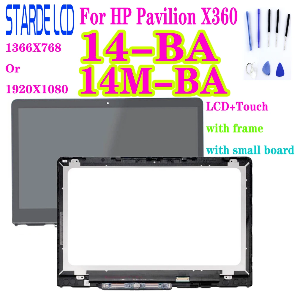 ЖК дисплей для HP Pavilion X360 14 BA 14M дигитайзер сенсорного экрана стекло в сборе с