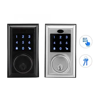 

Intelligent Electronic Password Keypad Unlock Mechanical Key Anti-Theft Home Security Door Lock