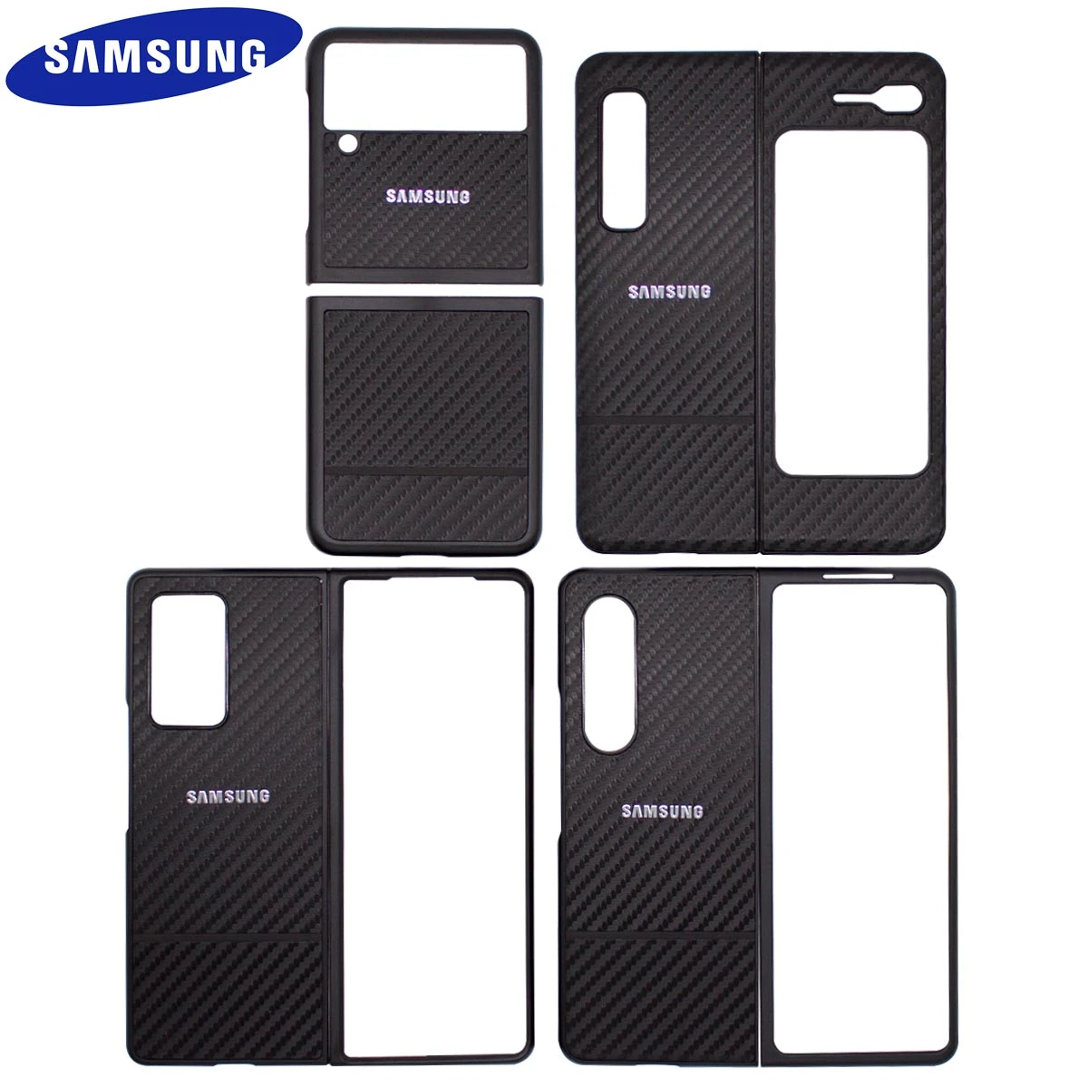 samsung flip3 case Carbon Fiber Luxury Case For Samsung Galaxy Z Fold 1 2 3 Fold1 Fold2 Fold3 5G Business Aramid Fiber Z Flip 3 Flip3 5G Back Cover z flip3 case