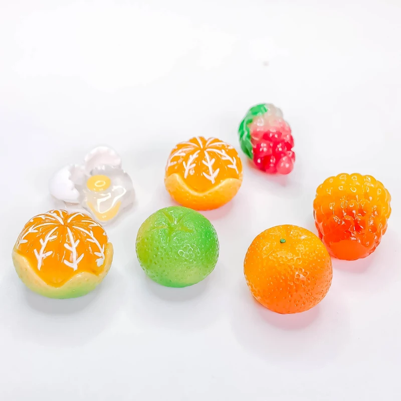 Fruit Orange Grape Charms Eardrop Earring Findings Accessories Necklace Jewelry Making Component Diy Handmade Material 10pcs | Украшения и