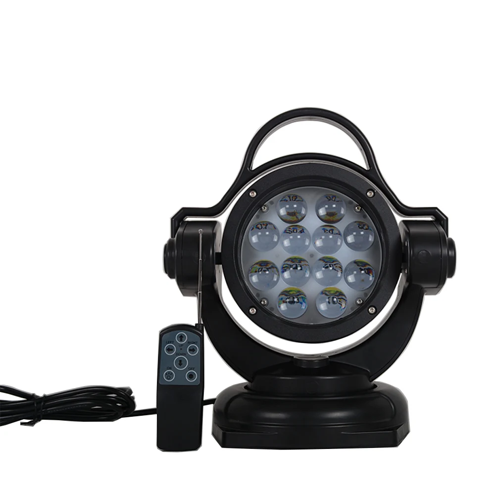 US $149.60 Car 12V 24V 360 Degrees Rotable LED Searching Hunting Light 60W Marine Searchlight Remote Control For Boat SUV Offroad 4X4