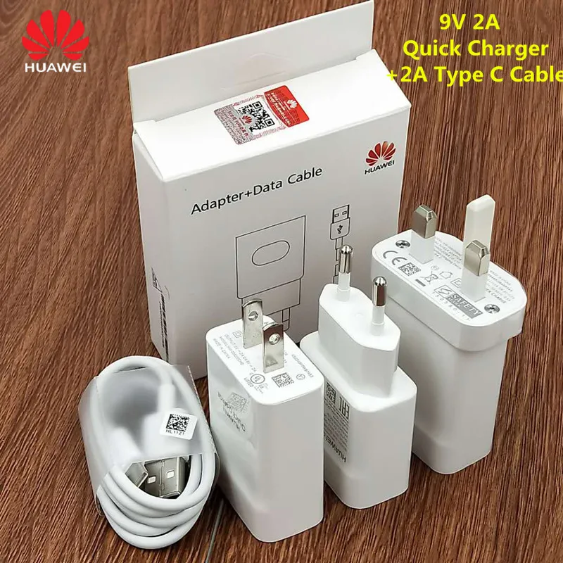 Оригинальное быстрое зарядное устройство Huawei QC2.0 9 В 2 А европейская вилка Usb 3 1