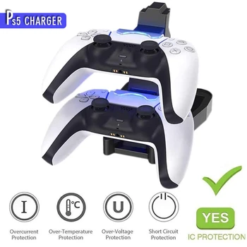 

Ps5 game board charger base bracket dual USB fast charging station for Sony Playstation 5 controller ps move gaming accessories
