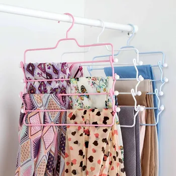 

Iron Trousers Storage Rack Shelf Clothes Racks Hanger Wardrobe Organizer Ties Belts Scarf Holder Drying Rack Hook Belt Organizer
