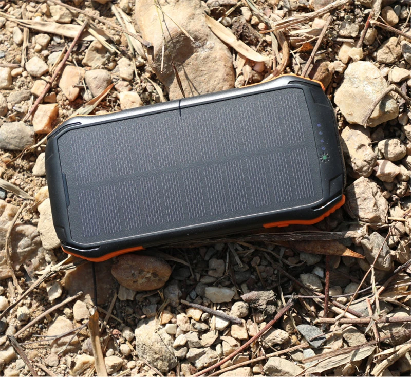 Solar 80000mah mobile power external battery 2 USB outdoor power portable mobile phone solar charger for Xiaomi iPhone portable charger for android