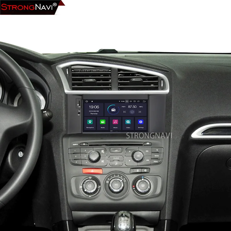 7 дюймов Android 9,0 Автомобиль Радио DVD gps навигации мультимедийный плеер для Citroen C4 C4L DS4 2011- Поддержка Wi-Fi резервного копирования Камера