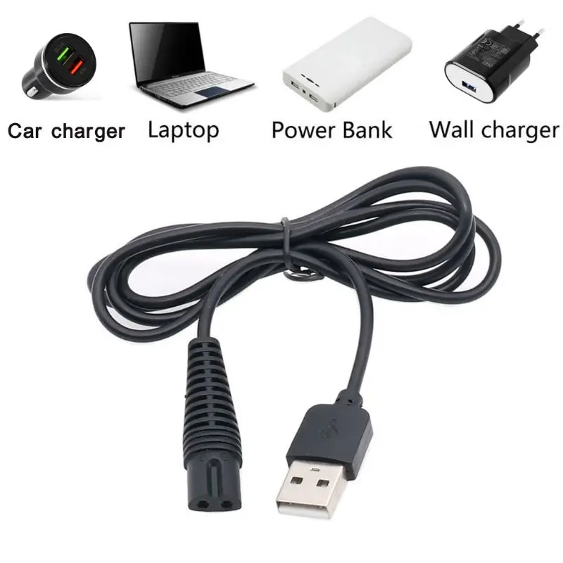 USB зарядное устройство адаптер питания кабеля для Бритвы FLYCO электробритва зарядное устройство FS339/FS372/FS370/FS375/PS188