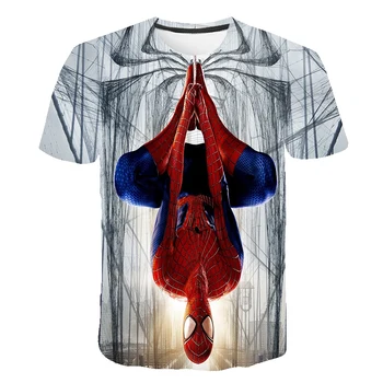 

3D Cartoon Spider Man Children's Clothing Latest Summer Boys' T-shirt Girls' Top