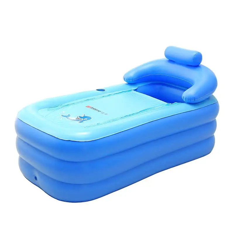 Домашняя взрослая надувная ванна утолщенная складная детская может сидеть в