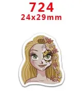 Кабошоны 30 шт мультфильм плоское украшение из смолы pr 166 - Цвет: 724