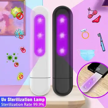 

Portable Phone UVC Sterilization Lamp Ultraviolet Sterilization Disinfection Kill Mite light for Mask Tableware Clothes Baby toy