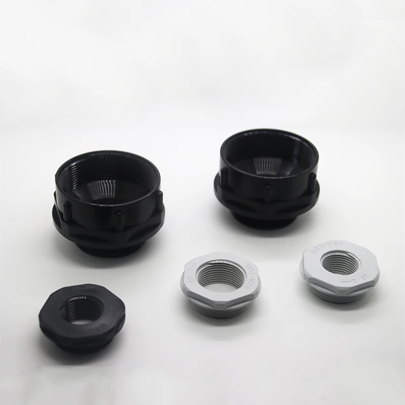 JIAF 10pcs Nylon Reducing Ring PG16 to PG11 Black Shrink Ring PG13.5 to PG9 Gray Metric Thread Change Diameter