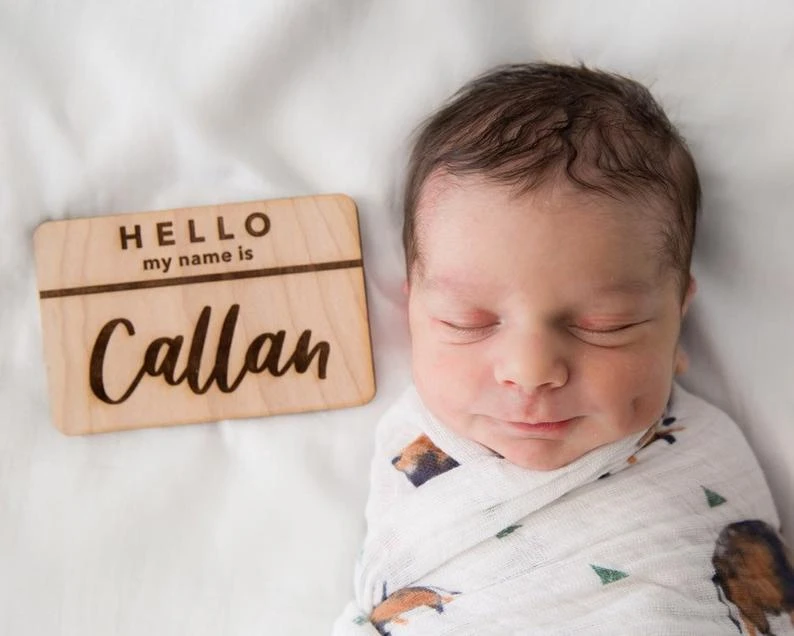 newborn name announcement