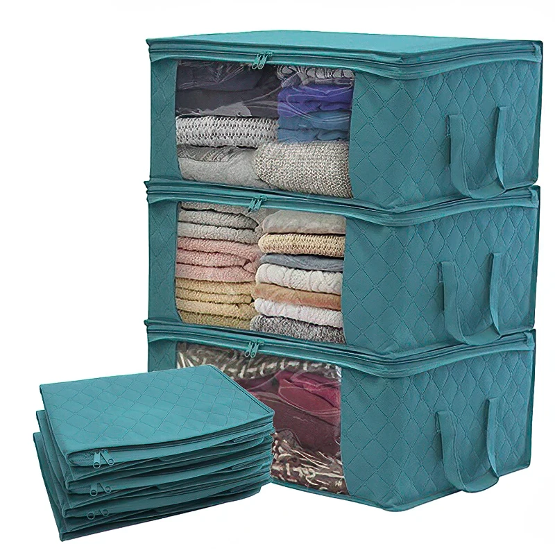 Clothes Storage Boxes Organizer Box Clothes Collecting Case Non Woven